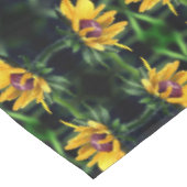 黒い目のスーザンフラワー展開抽象芸術 テーブルクロス (アングル)