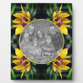 黒い目のスーザンフラワー自分の写真を追加 フォトプラーク (正面)