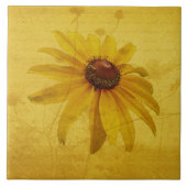 黒い目のスーザンワイルドフラワー タイル (正面)