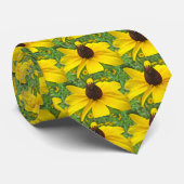 黒い目のスーザンワイルドフラワー ネクタイ (ロール)