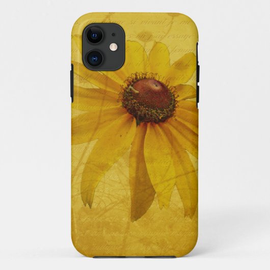黒い目のスーザンワイルドフラワー Case-Mate iPhoneケース (裏面)