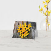 黒い目のスーザン空白のノートカード カード (黄色い花)