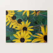 黒い目のスーザン花の秋 ジグソーパズル (横)