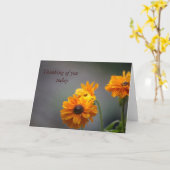 黒い目のスーザン花グリーティングカード カード (黄色い花)