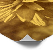 黒い目のスーザン花セピア高齢者ヴィンテージルック ポスター (角)