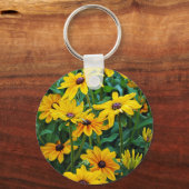 黒い目のスーザン花園 キーホルダー (正面)