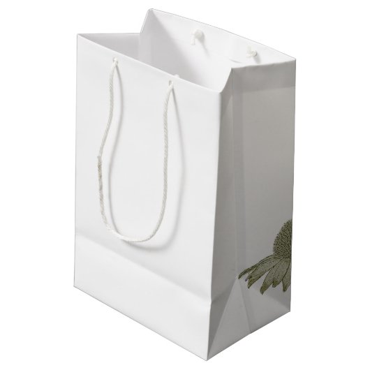 黒い目のスーザン花 ミディアムペーパーバッグ (裏面アングル)