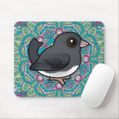 黒い目のユンコ(石板色) マウスパッド (マウス)