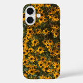 黒い目スーザンの花ブラックイエローフローラ Case-Mate iPhoneケース (裏面)