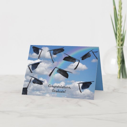 黒い目盛りキャップと虹 カード (正面)