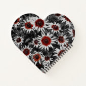 黒い目素晴らしのササンズハートスパイラルノート ノートブック (裏面)