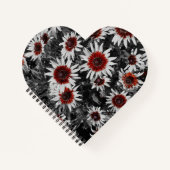 黒い目素晴らしのササンズハートスパイラルノート ノートブック (正面)