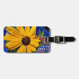 黒い目 – スーザン前面と中央 ラゲッジタグ