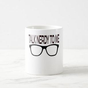 黒い眼鏡でオタクとギークする コーヒーマグカップ