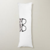 黒い眼鏡でオタクとギークする ボディピロー (正面縦)