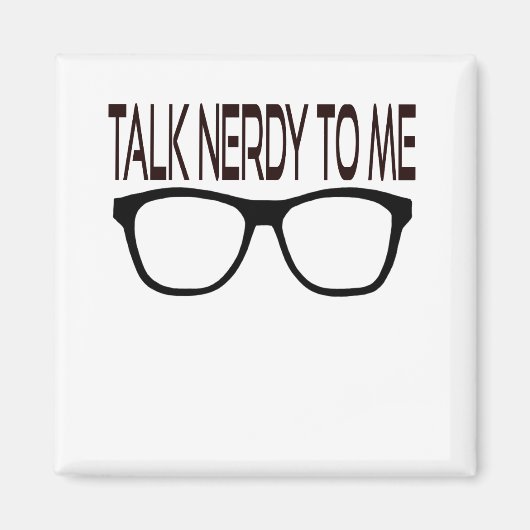 黒い眼鏡でオタクとギークする マグネット (正面)