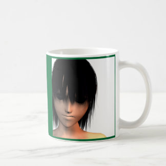 黒い瞳のマグ コーヒーマグカップ