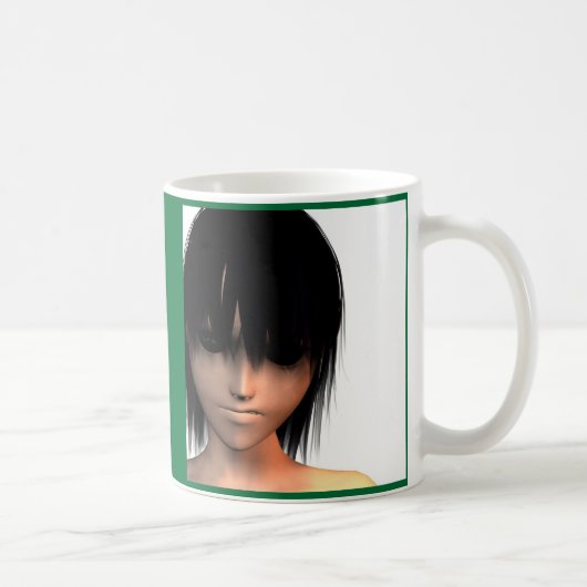 黒い瞳のマグ コーヒーマグカップ (右)