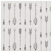 黒い矢のプリントの生地 ファブリック (クローズアップ)