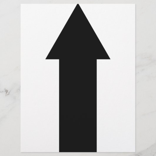 黒い矢印の上アイコン チラシ (正面)