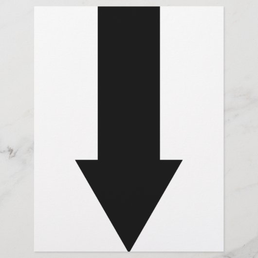 黒い矢印ダウンアイコン チラシ (正面)