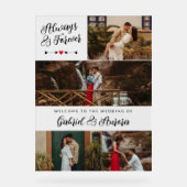 黒い矢印フォトコラージュいつも永遠に歓迎 アクリルサイン (正面)