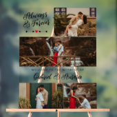 黒い矢印フォトコラージュいつも永遠に歓迎 アクリルサイン (ニュートラル)