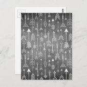 黒い矢印 ポストカード (正面/裏面)