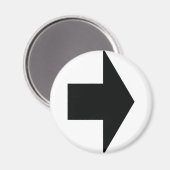 黒い矢印（右） マグネット (正面/裏面)