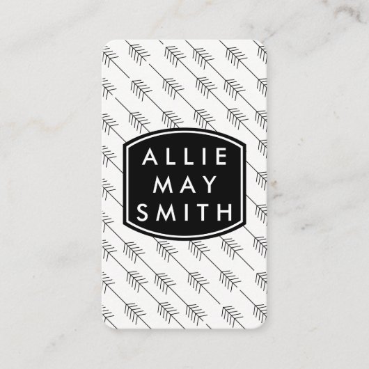 黒い矢印 名刺 (正面)