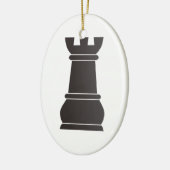 黒い石の駒 セラミックオーナメント (左)