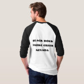黒い石及び煙の入り江 Tシャツ (裏面フル)