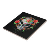 黒い砂糖のスカルの星 タイル (側面)