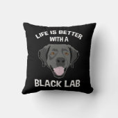 黒い研究室の方が生活が良い クッション (裏面)