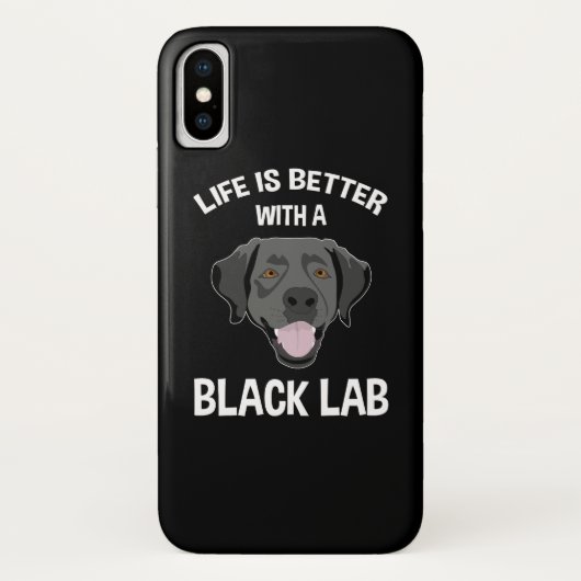 黒い研究室の方が生活が良い Case-Mate iPhoneケース (裏面)