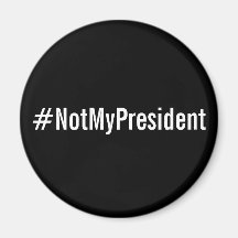 黒い磁石の#NotMyPresident、白い手紙