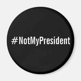 黒い磁石の#NotMyPresident、白い手紙 マグネット