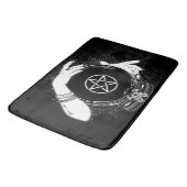 黒い神秘的な占い師の神秘的なクリスタルボール バスマット (アングル)