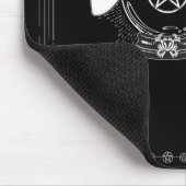 黒い神秘的な占い師の神秘的なクリスタルボール マウスパッド (コーナー)