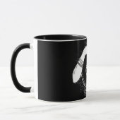 黒い神秘的な占い師の神秘的なクリスタルボール マグカップ (左)