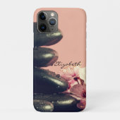 黒い禅石の花 Case-Mate iPhoneケース (裏)