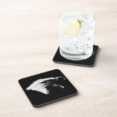 黒い禿鷲の叫び声で背景を選ぶ コースター (右側)