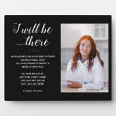 黒い私はそこに行く写真記念赤ちゃんシャワー フォトプラーク (正面)