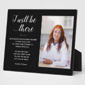 黒い私はそこに行く写真記念赤ちゃんシャワー フォトプラーク (側面)