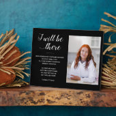 黒い私はそこに行く写真記念赤ちゃんシャワー フォトプラーク (側面)