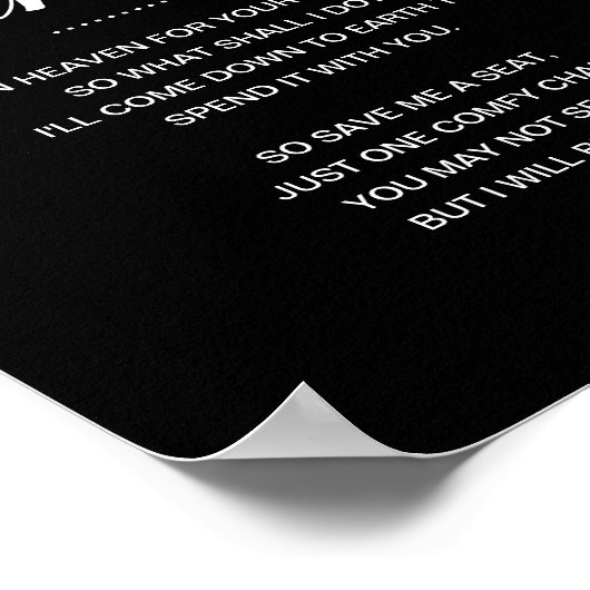 黒い私は私の救席の席に結婚いる ポスター (角)