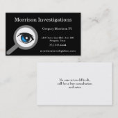 黒い私用調査の名刺 名刺 (正面/裏面)