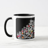 黒い移動式技術のマグとのPilates マグカップ (左)