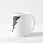 黒い稲妻のコーヒー・マグ! コーヒーマグカップ (正面右)