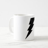 黒い稲妻のコーヒー・マグ! コーヒーマグカップ (正面左)